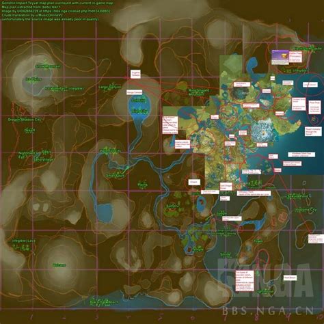 I translated the full Teyvat map planned for the game from NGA